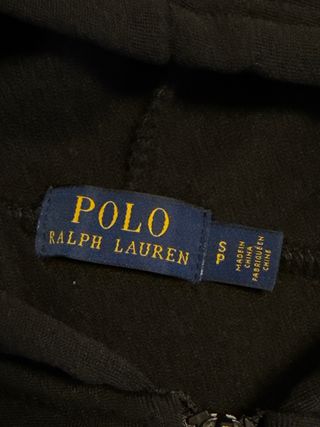 Sudadera Polo Ralph Lauren Negra Cremallera