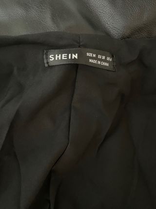 Chaqueta corta cuero Shein