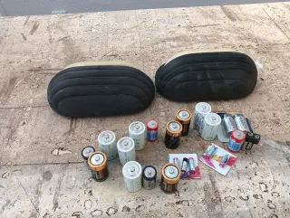 2 Lámparas Exterior Ovaladas Negras