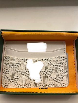 Portacarte verde con scatola