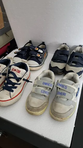 Lotto 5 paia scarpe bimbo/a tg 28