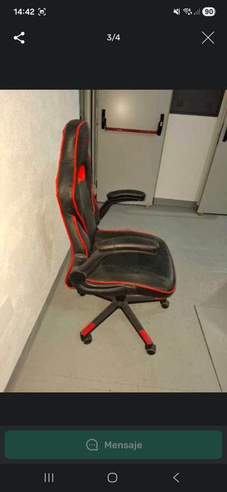 Silla Gaming Negra y Roja