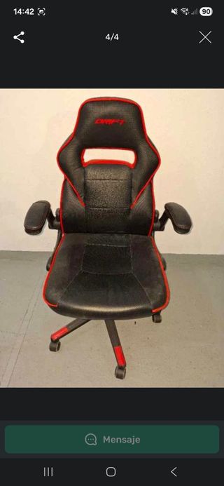 Silla Gaming Negra y Roja