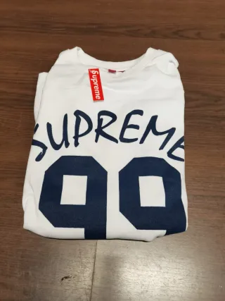 Sudadera Supreme 99 Blanca Talla L OVERSIZE