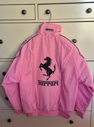 Chaqueta Bomber Ferrari Rosa