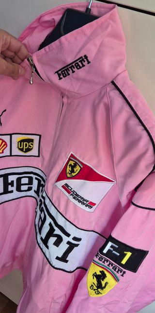 Chaqueta Bomber Ferrari Rosa