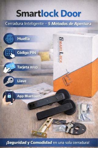 Cerradura Inteligente 5 Métodos Apertura