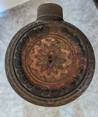 Estufa de hierro antigua