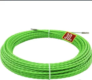 Pasacables 30m, Verde, 4,5 mm.