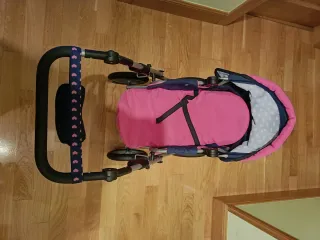 Carro de muñecas con bolso y unicornio