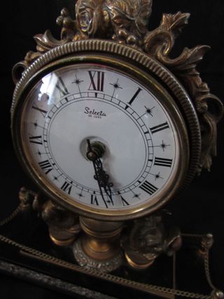 Antiguo Reloj de sobremesa dorado