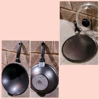 Set 2 Padelle Antiaderenti,Wok e per crepes