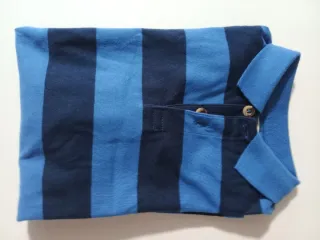 Polo rayas azules y parche New York 93