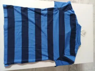Polo rayas azules y parche New York 93