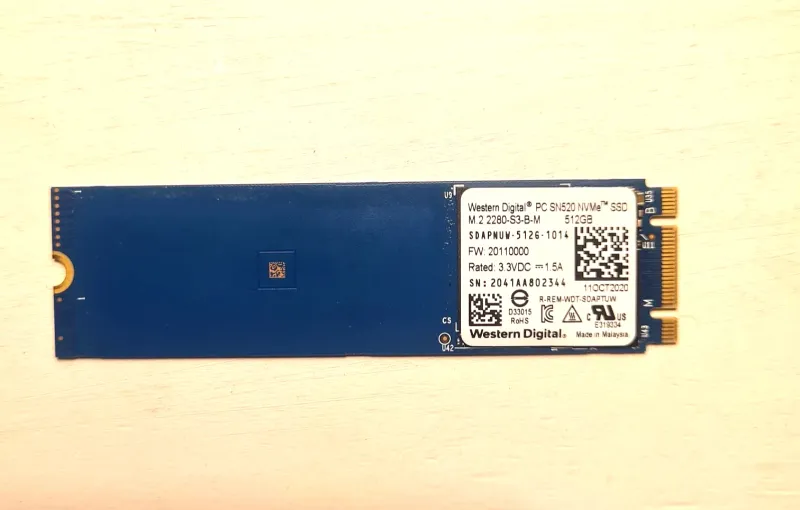 Disco SSD NVMe Western Digital SN520 512GB M.2 2280 afbeelding 3