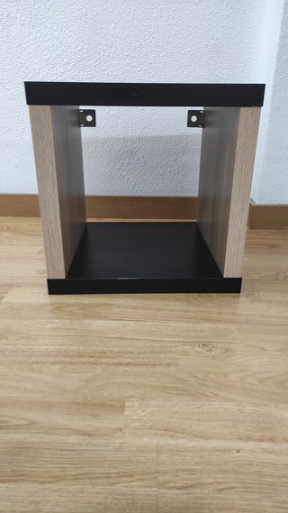 Estantería Kallax marrón-negro nueva.