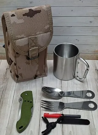 JUEGO CAMPING SUPERVIVENCIA + REGALO PEDERNAL