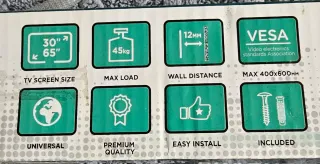 Soporte Pared TV LED/LCD 30-65