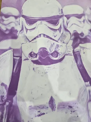 Cuadro Star Wars Stormtroopers Morado