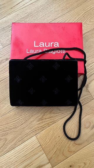 Borsetta Laura Biagiotti velluto Nero