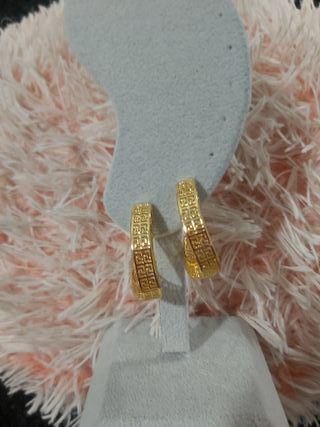 Lindo Conjunto Chapado en Oro 18K Llave Griega