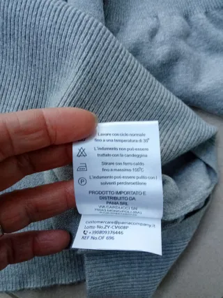 Maglione donna Coveri con strass grigio taglia S