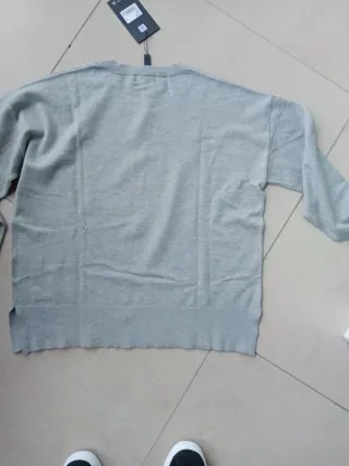 Maglione donna Coveri con strass grigio taglia S