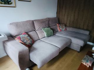 Sofá chaiselongue gris alta gama