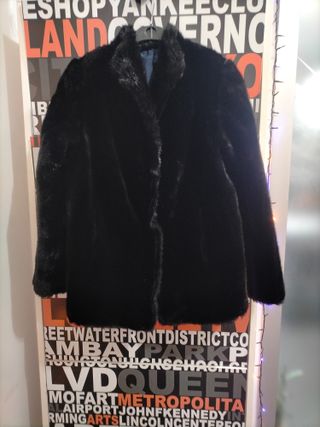 Cappotto corto Vintage in pelliccia sintetica