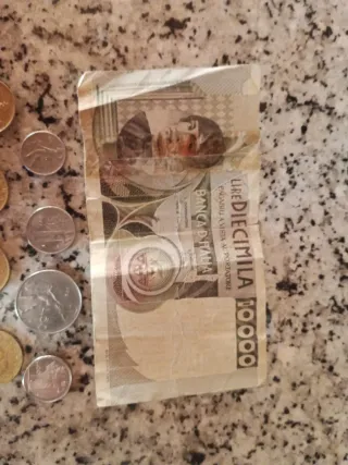 Lotto monete e banconota italiana