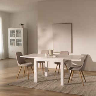 Mesa comedor extensible 90/180 de madera