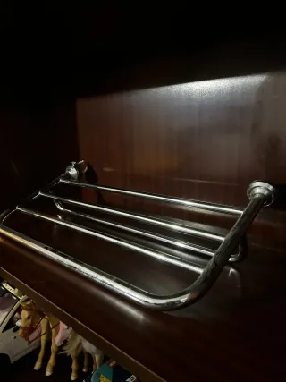 4 Baldas Metálicas Cromadas