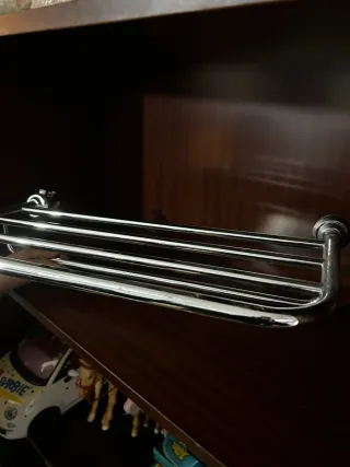 4 Baldas Metálicas Cromadas