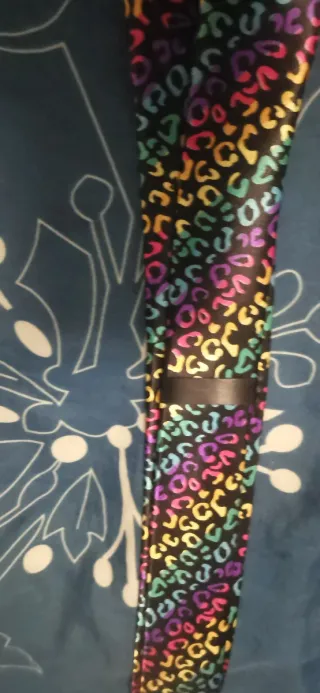 Corbata con estampado de leopardo multicolor