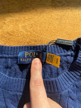 Jersey Polo Ralph Lauren Azul Cable Knit