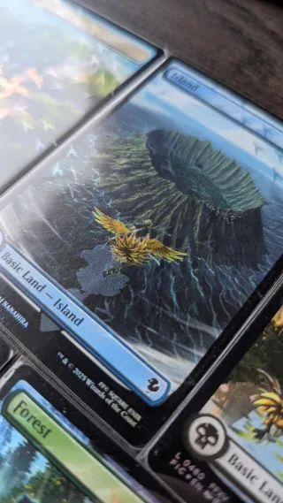 Chocobo tierras foil Final Fantasy MTG