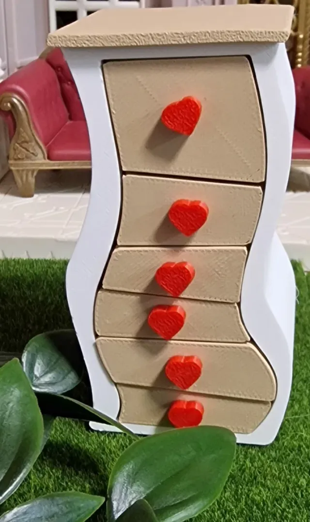 Cómoda de corazones para Sylvanian Families