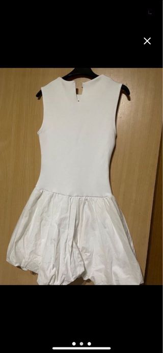 Vestido zara falda globo