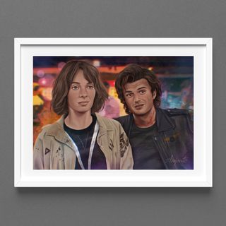 Lámina Robin y Steve - Stranger Things 4