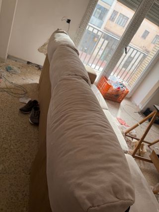 Sofá modular 3 plazas beige/marrón