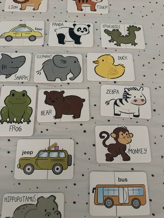 32 Puzzle per Bambini Animali e Trasporto