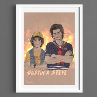 Lámina Dustin y Steve - Stranger Things