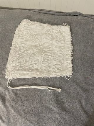 Conjunto SHEIN Top y Falda Pantalón Blanco