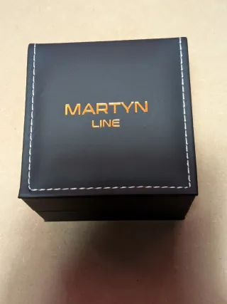 Reloj Martyn Line Calavera Negro y Plateado.