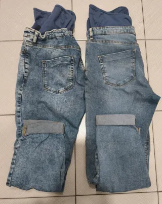 Lote Pantalones premamá vaqueros