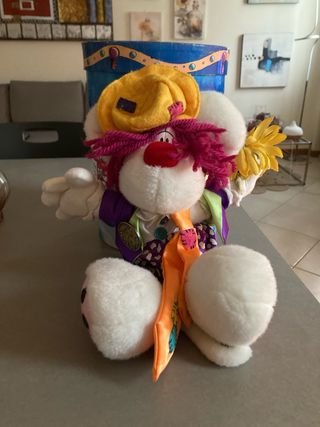 Peluche Diddl clown con fiore giallo