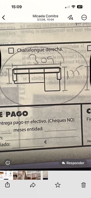 Divano a 3 posti color sabbia. 1 anno, garanzia