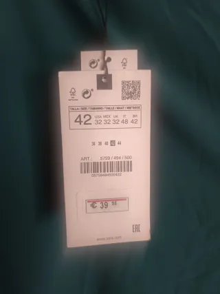 Conjunto Zara Americana y Pantalón Verde