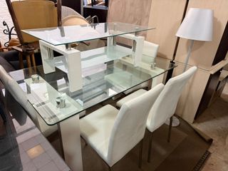 MESA + 4 SILLAS Y MESA CENTRO!! HACEMOS ENTREGAS!!