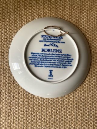 Prato de porcelana com design de Berlin Germany